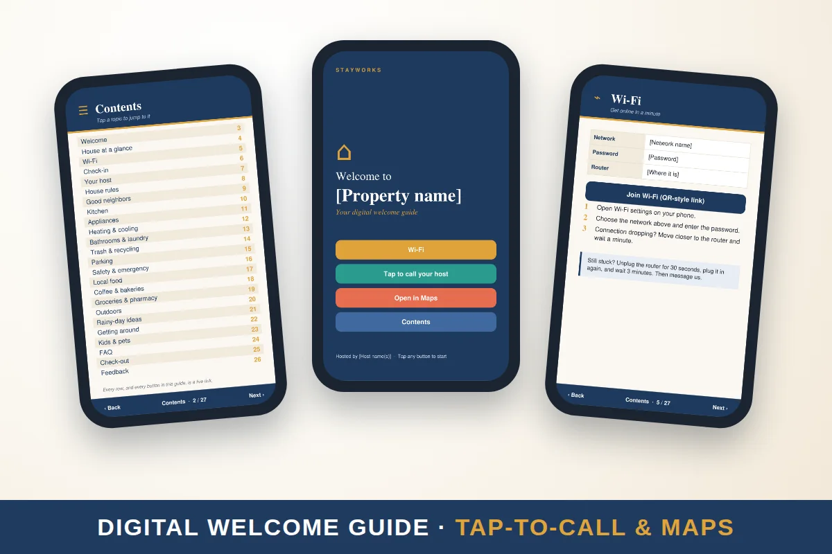 Digital Airbnb host tracker with income and expense tabs shown on a laptop