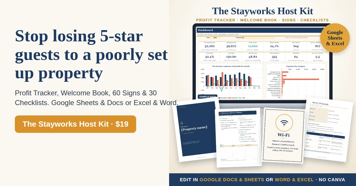 The Stayworks Host Kit